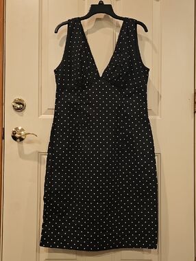 Bitten by Sarah Jessica Parker Black Polka Dot Midi Dress